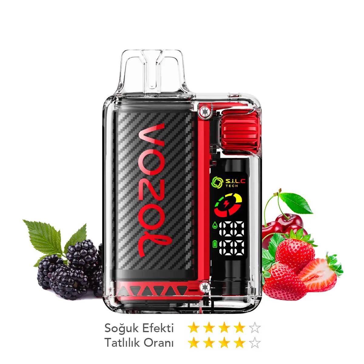 Vozol Vista 20000 Strawberry Raspberry Cherry