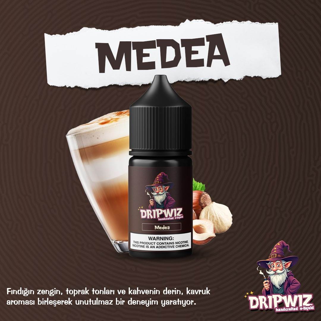Dripwiz Medea Salt-Fındıklı Sütlü Kahve 30 ML