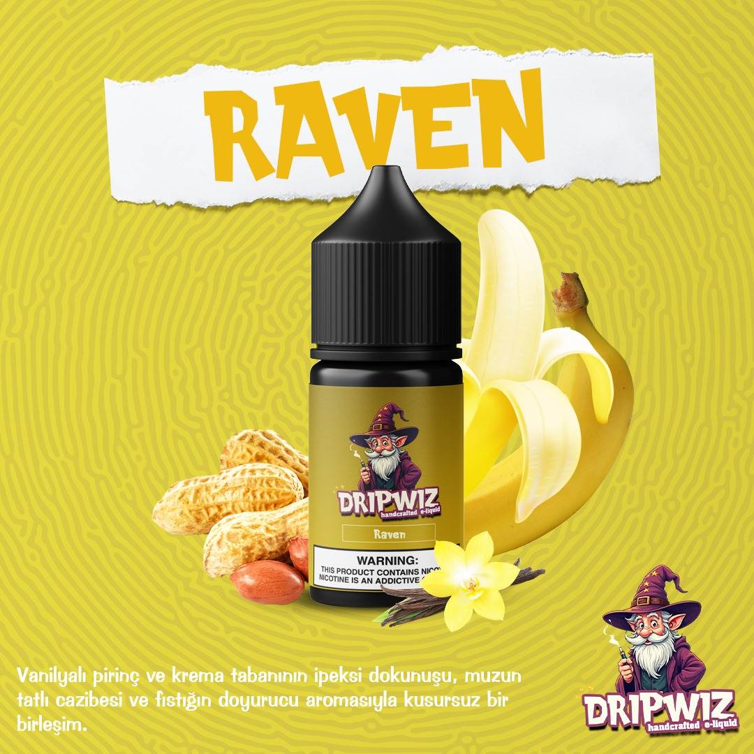 Dripwiz Raven Salt-Custard Vanilla 30 ML